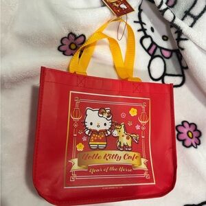 Hello Kitty Cafe Lunar New Year tote bag BNWT